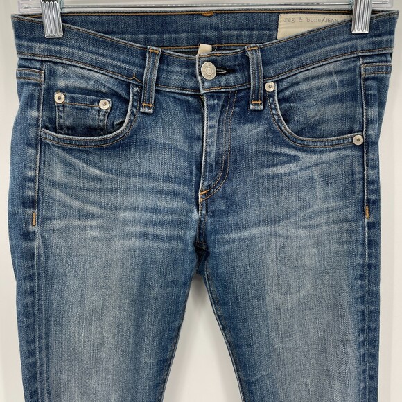 RAG & BONE Distressed Skinny Jeans Size 25 - Picture 2 of 8